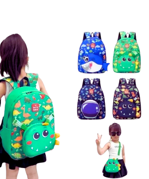 Morral + Lonchera Escolar Infantil 2 Pcs