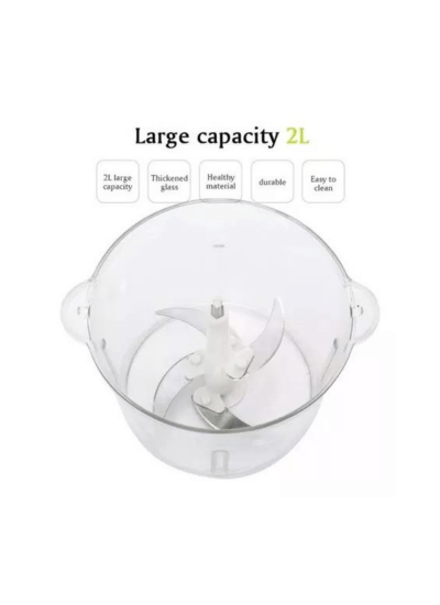 Pica Todo Eléctrico Procesador De Alimentos 2 Litros - Image 3