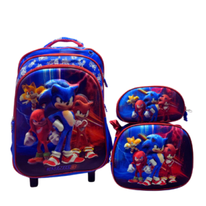 Bolso en Maleta Escolar Trio niños